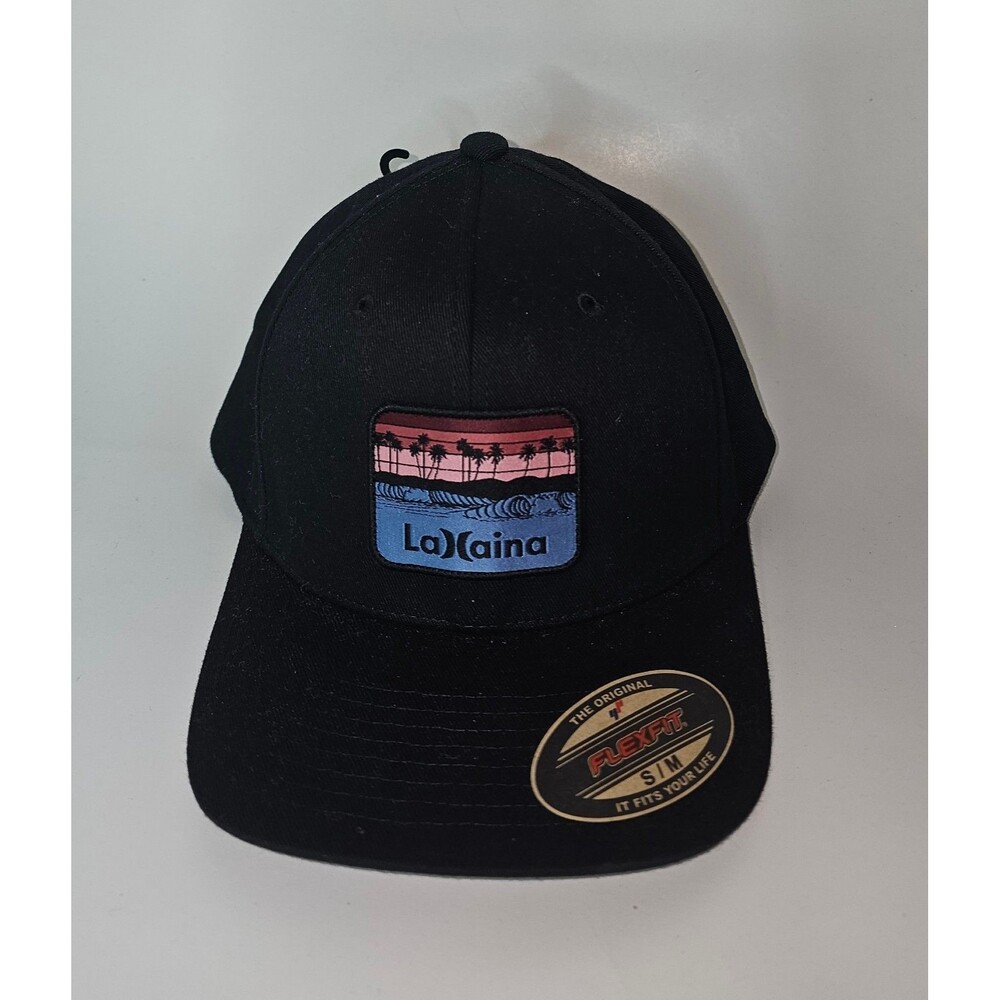 Hurley Lahaina Patch Hat Stetch Flex Cap Sz S Small M Medium Hawaii 808 HI